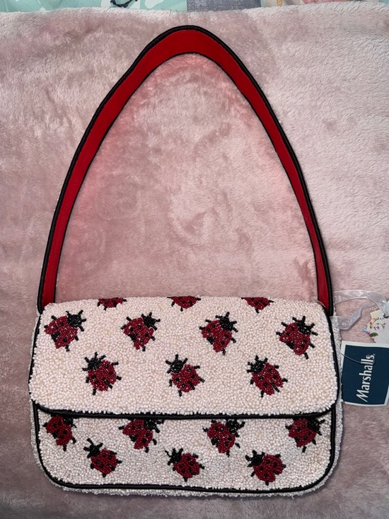 Handcrafted in India Handbags - Viral beaded bag ladybugs NWT